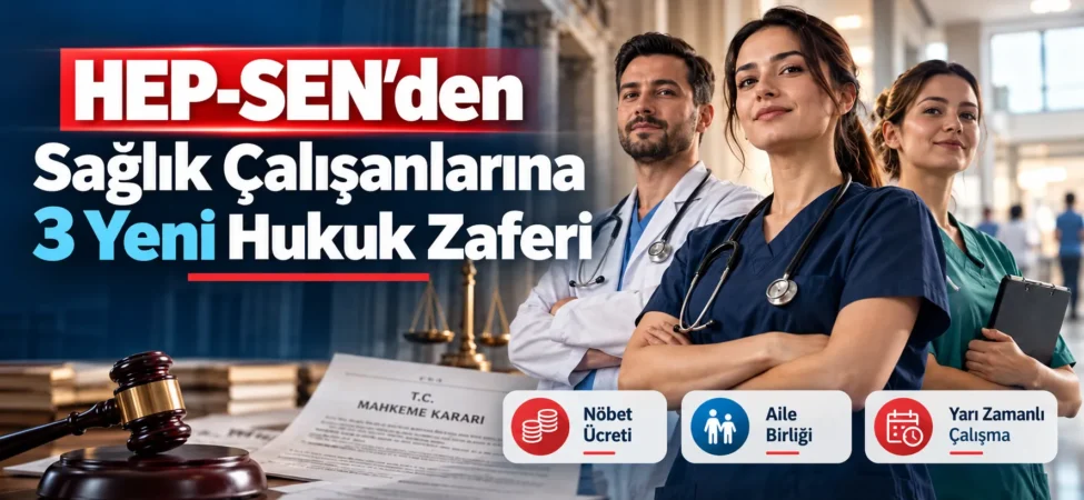 HEP-SEN Mahkeme Kararları - 3 Davada Sağlıkçı Lehine Sonuç