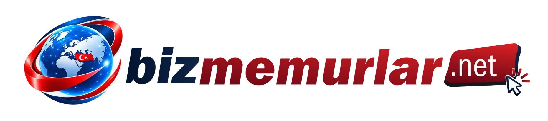 bizmemurlar.net Dünya + Yazı Logo